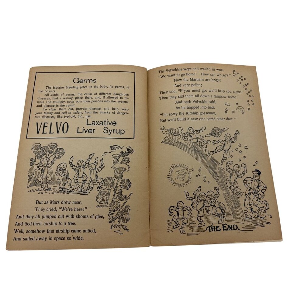 1910 Voyage Of The Velvokins Velvo Laxative Liver Syrup Advertising Booklet - Picture 9 of 10